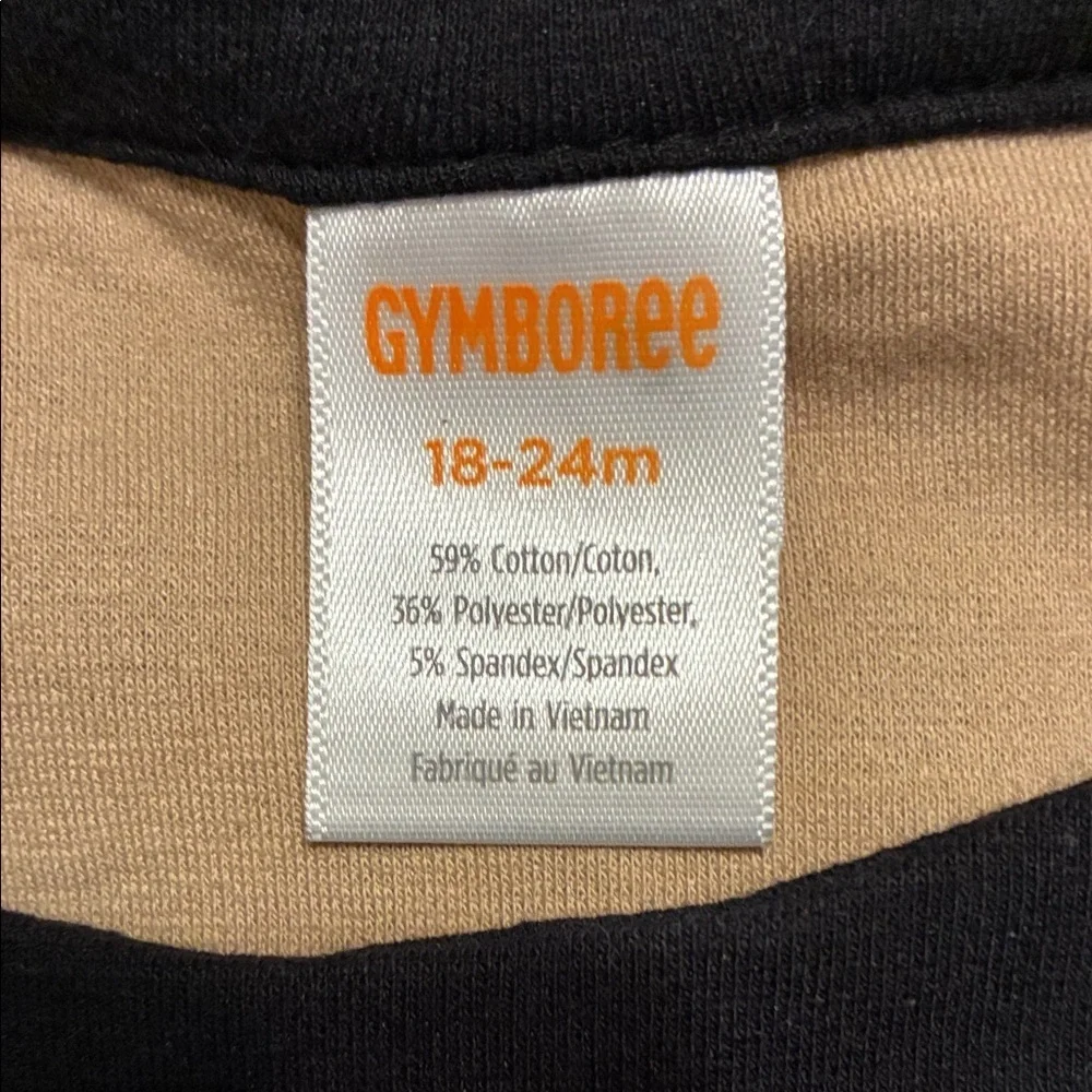 NWT Gymboree Leopard Print Dress with Black Details and detached bloomers 18-24